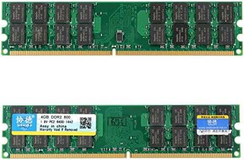 协德Xiede Xiede 2x4GB DDR2 800Mhz PC2-6400 240 Pin Desktop Memory RAM for AMD Chips