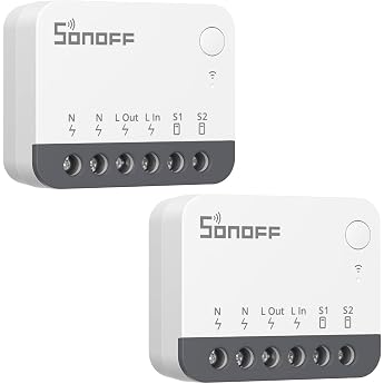 SONOFF ZBMINIR2 Zigbee Smart Switch 2 Pack Zigbee 3.0 Lict-Switch Zigbee Smart Switch Works with Alexa & Google Home Zigbee Hub Required Neutral Line Required
