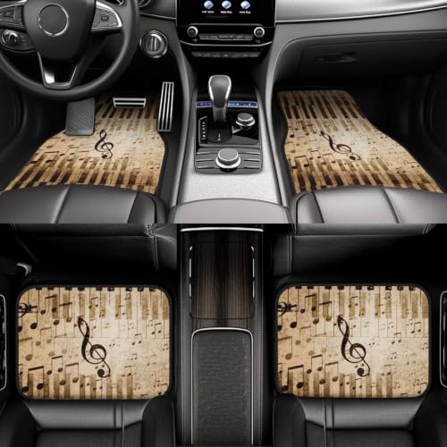 Alfombrillas de coche de notas musicales, el regalo para pianistas 6