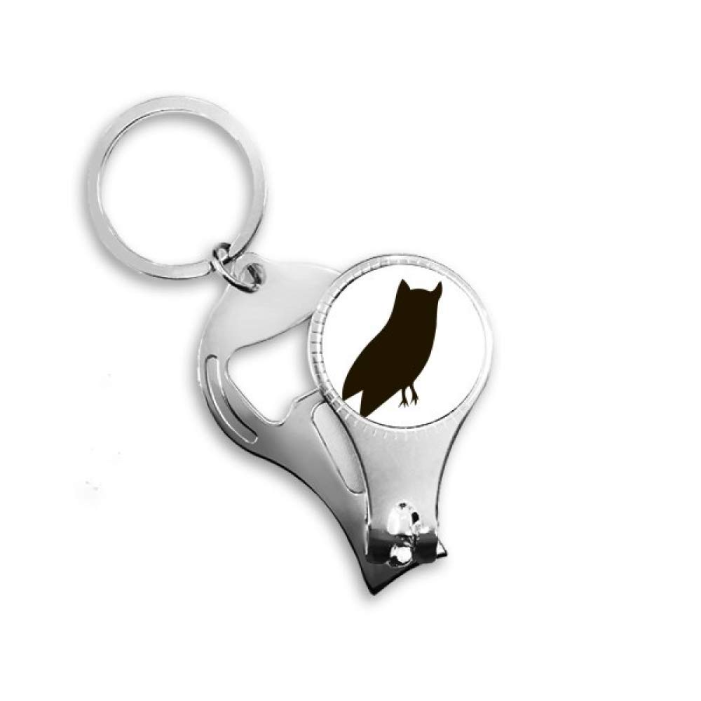 Pince à ongles chouette noire coupe-ongles de précision pour manucure