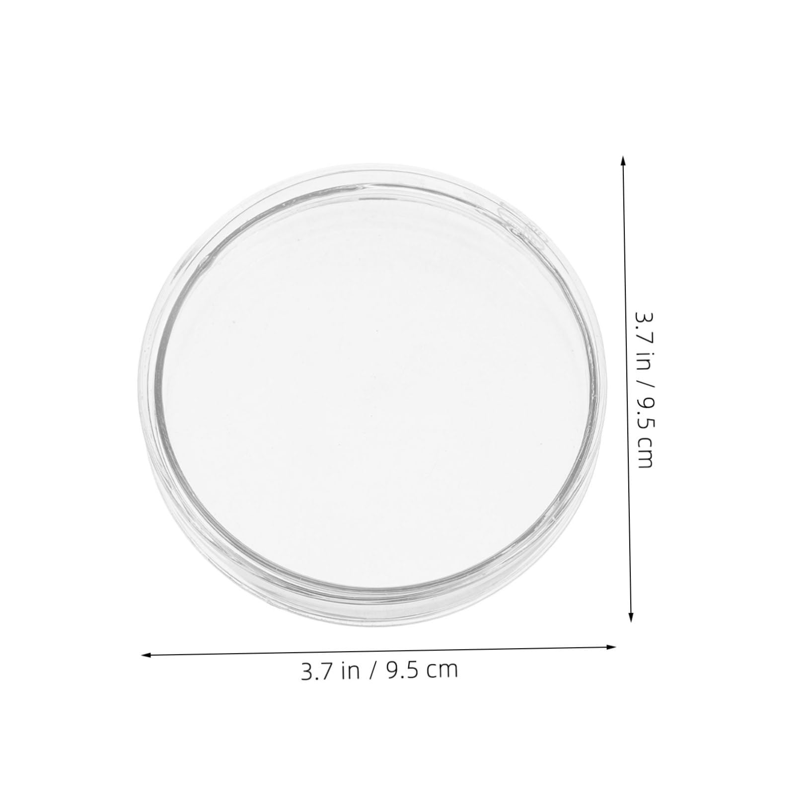 PLAFOPE 5 Pezzi Piastra di Petri in Vetro Borosilicato Trasparente Resistente al Calore per Crescita Cellulare e Studi di Tessuti Vegetali Riutilizzabile per Esperimenti Scientifici e
