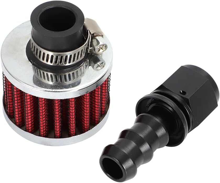 Female Fitting Kit with Filter for Fuel Cell Breather/Vent (8 AN)