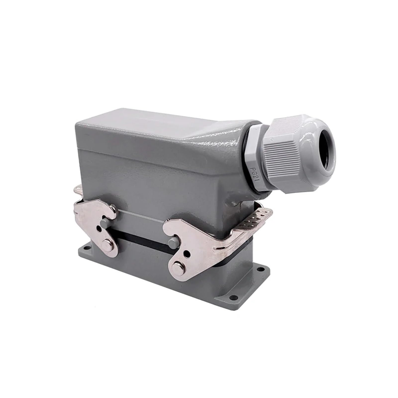 Hochleistungs-24-poliger Luftfahrtstecker | Industrieller rechteckiger Schraubanschluss | Wasser- und staubdicht | 16 A 500 V(Hdc-he-024-2)