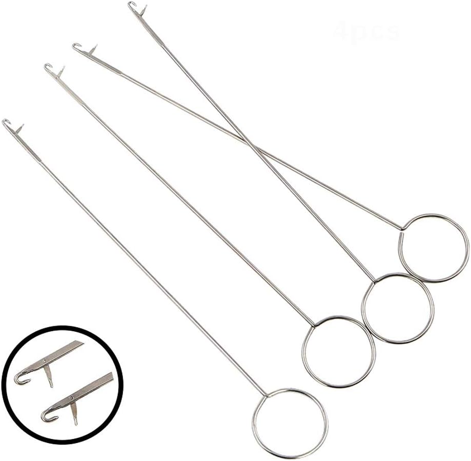 4 Pieces Needle Hook, Latch Hook Supplies, Tongue Crochet