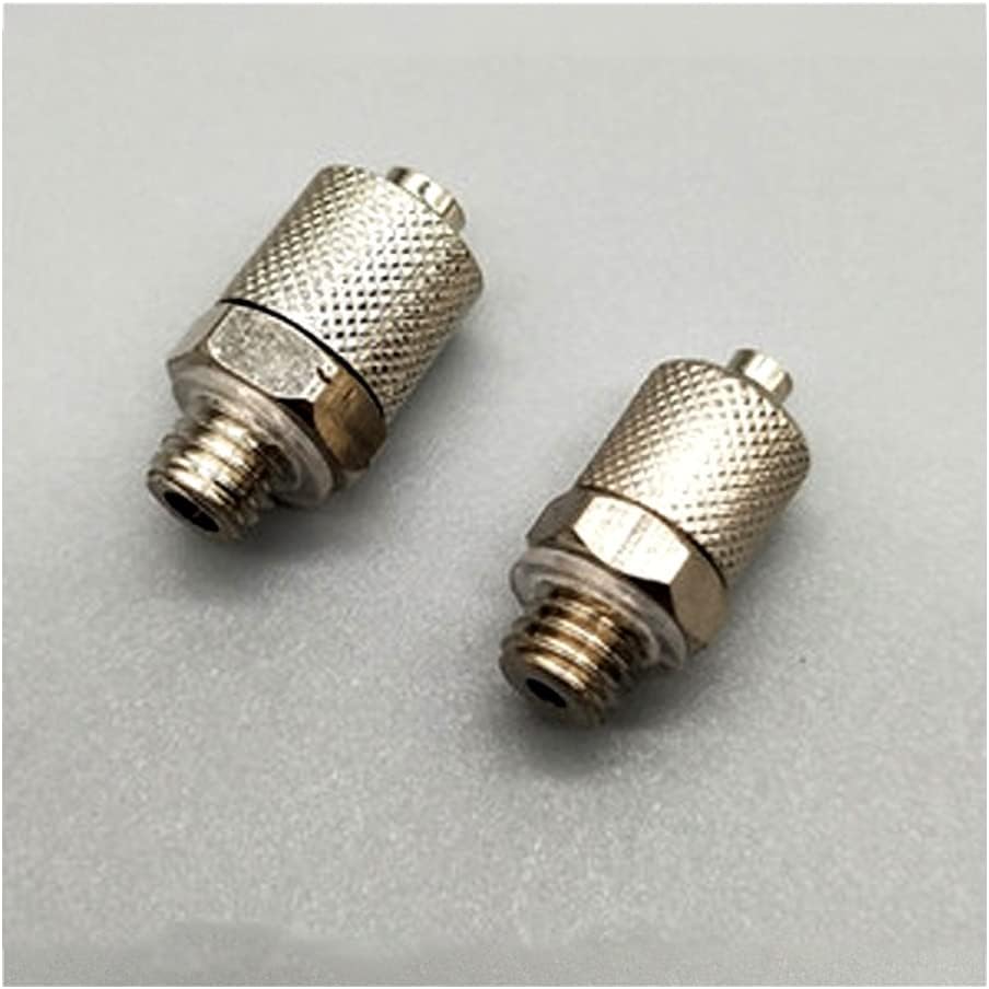 5Pcs Male Thread M5 Air Tube 6mm OD Mini Pneumatic Pipe Connector Screw Through Quick Fitting Joint,PC,OD Hose 6mm-M5