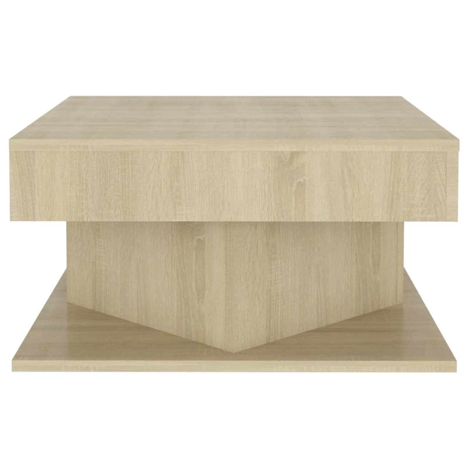 Homgoday Tavolino da caffè in rovere Sonoma, 57 x 57 x 30 cm, tavolino da tè per soggiorno, sala d'accoglienza degli ospiti, camera da letto e mobili da ufficio