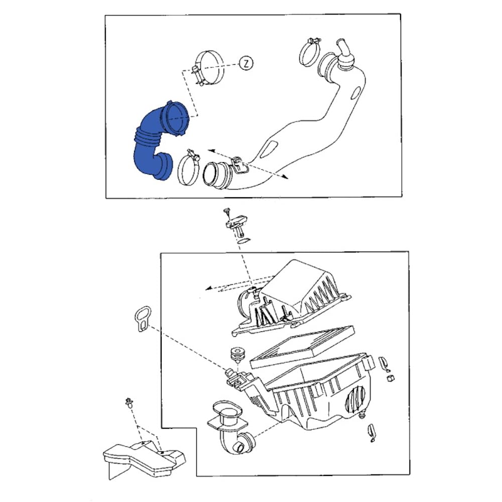 Manguito Intercool Wielen compatible con Mazda 5 2.0 CD Tubo Turbo RF7N13221