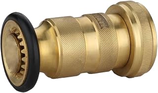 1.5" NST/NH Fire Hose Nozzle, Brass Fire Equipment Spray Jet, Max. 100psi