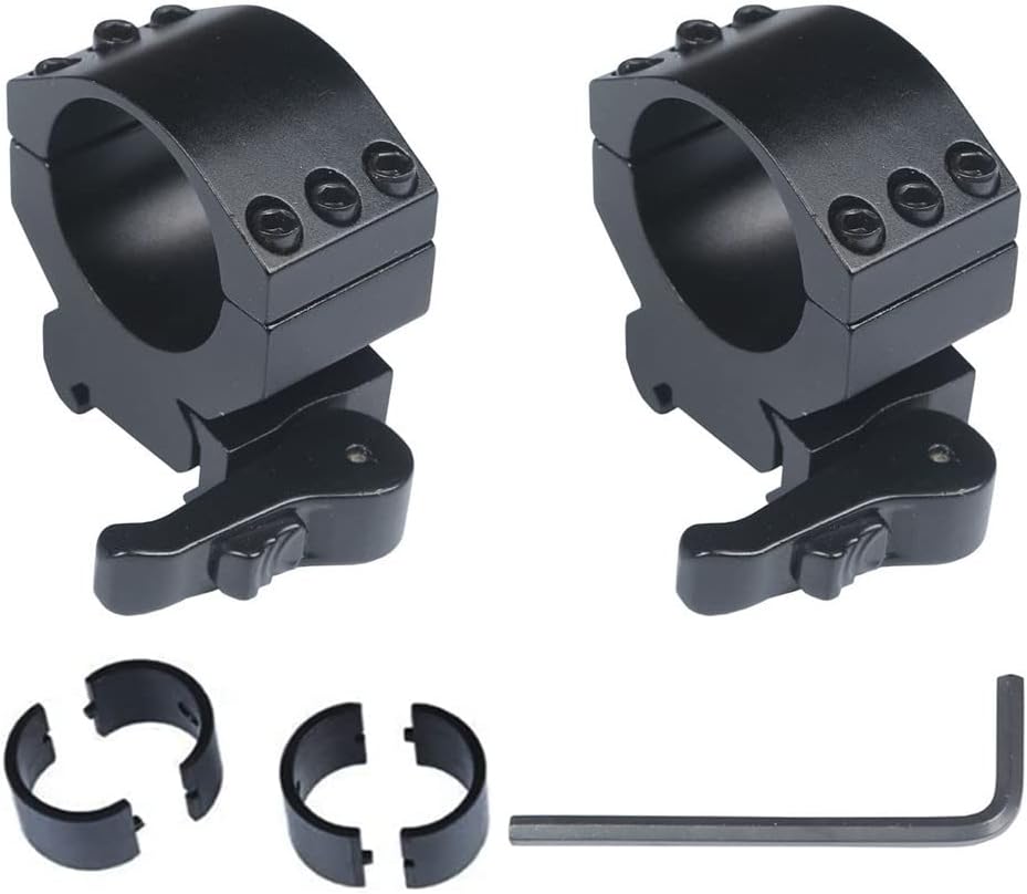 MIZUGIWA Scope Mount 1inch/30mm Ring QD Mount Heavy Duty 6 Bolts 20mm Picatinny Rail
