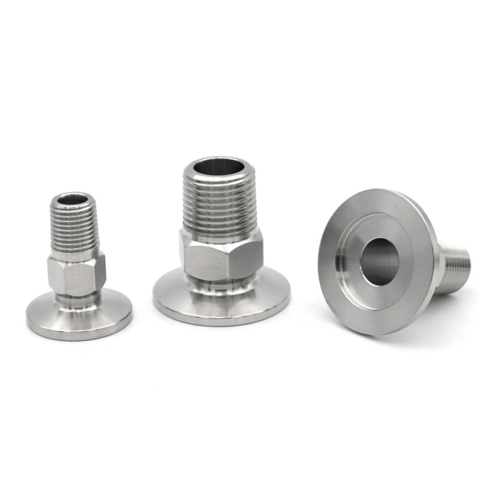 Brida de vacío KF25 inoxidable 304 soluciona pérdidas en adaptadores de rosca PT 3/8