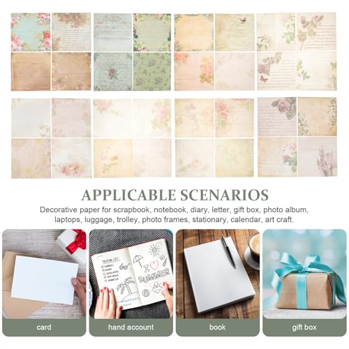 Álbumes de recortes con papel vintage decorativo 5