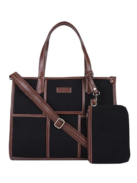 MINI WESST Dahlia Tote Bag Spacious Interior Lightweight Vegan Leather Travel Shopping Office Picnic
