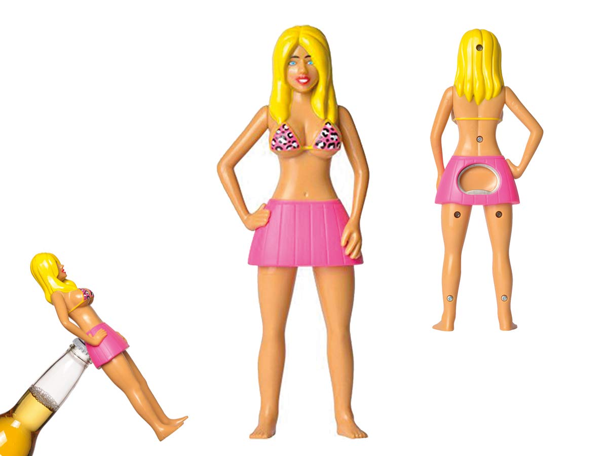 I-TOTALPlastic Bottle Opener/Bottle Opener Funny Perfect for Funny Gift (Woman Blonde)