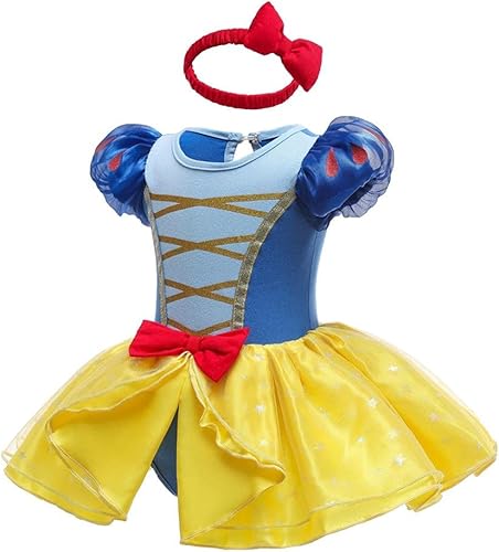 Miniatura 103 de Dressy Daisy Disfraz de princesa para bebé, disfraz de tutú de tul para cumpleaños, Halloween, traje con diadema Estilo I