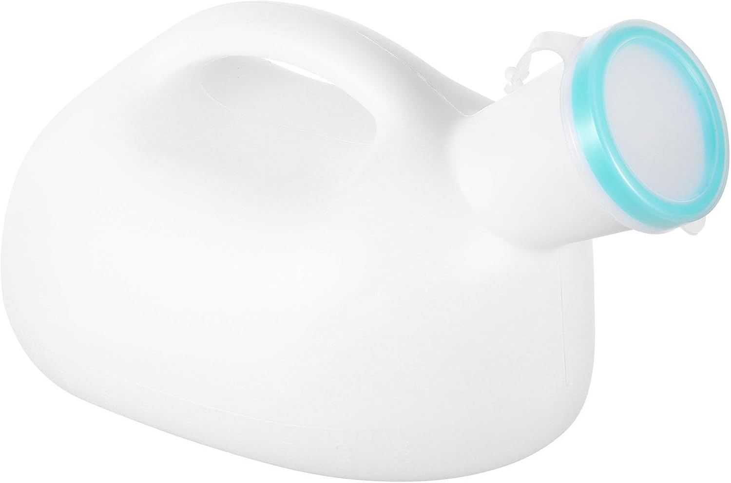Orinal portátil para hombre con tapa, resistente para viaje y uso en exteriores miniatura 1