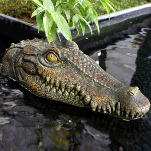 INOOMP Cabeça De Jacaré Flutuante Jacaré Falso Cabeça De Crocodilo Isca Cabeça Flutuante De Crocodil