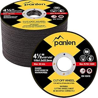 50 Pack Cut-Off Wheels 4 1/2 inch Thin Metal & Stainless Steel Cutting Wheel, Professional Fast Cutting Disc for Angle Grinder