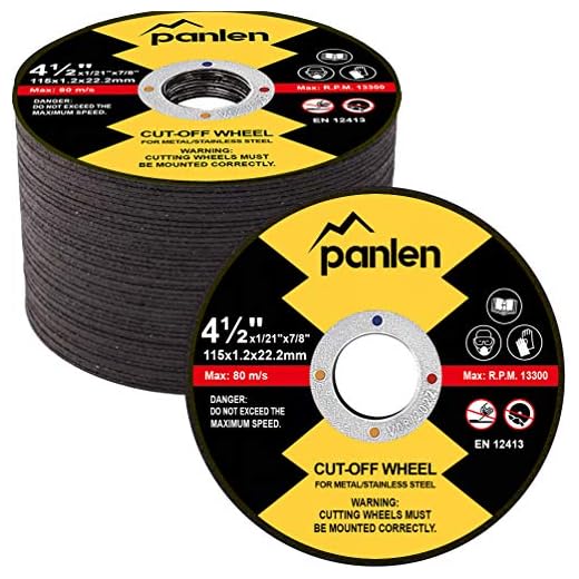 50 Pack Cut Off Wheels 4 1/2 inch Thin Metal & Stainless Steel Cutting Wheel, Professional Fast Cutting Disc for Angle Grinder
