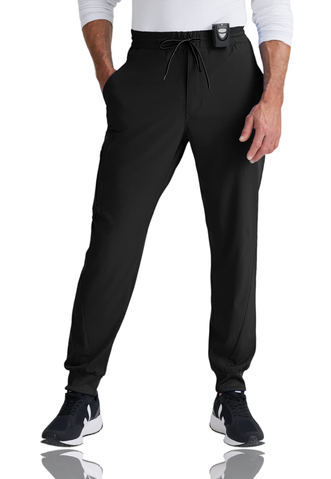 BARCOOne Vortex Scrub Jogger for Men - Elastic Waist Eco-Friendly Fabric, Anti-Wrinkle, 4-Way Stretch Men's Scrub Pant