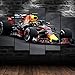 Produktbild Leinwand Kunstdrucke 5 Teilig Bilder Wandbild 150X80Cm Leinwanddrucke Modular Modern Wandbilder Wand Poster  Max Verstappe F1 Redbull Racing  Hd 5 Panel Painting Wohnzimmer Schlafzimmer Büro Malerei