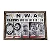 Arimex N.W.A. Narcos With Attitude El Chapo Pablo Escobar Caro Quintero wooden picture frame Mobsters man cave painting Wall art Poster. Tony Montana El Chapo Pablo Escobar Art work (18' X 13')
