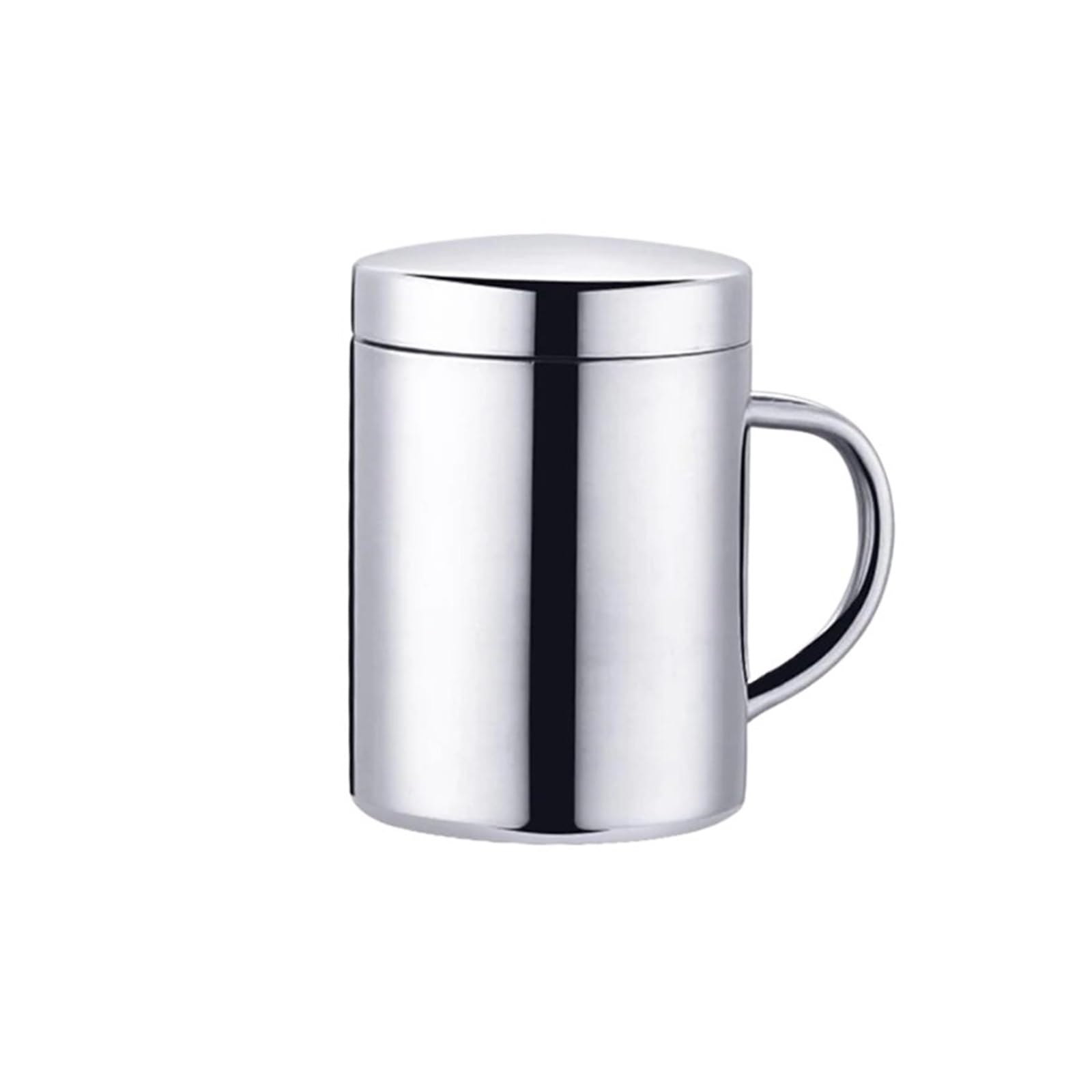 Taza de café antiescaldado doble pared, taza bebida portátil aislada acero inoxidable, pulido, cerveza, té, jugo para Casa y Oficina(S)