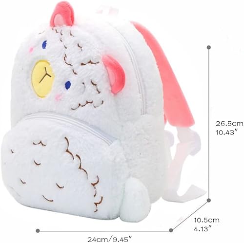 Miniatura 6 de Mochila para niños y niñas, bonita bolsa de felpa suave para niños pequeños de dibujos animados de animales pequeños, mini mochila pequeña para