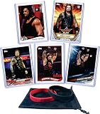 Roman Reigns (5) Assorted Wrestling Cards Gift Pack
