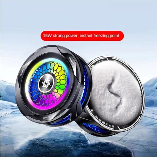 Image of Styleoxx SL-25 Magnetic Mobile Cooler, Semiconductor Technology Phone Cooler RGB Lights, Instant Gaming Semiconductor Cooling for Android /Tablet /Pad