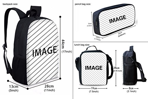 UNICEU Space Backpack Cosmic Planet Galaxy Book Bag+ Planet Boxes Lunch Box for Kids Planet Pencil Case Back to School Boys Girls Backpack, 3 in1 by UNICEU - Used condition - Image 2