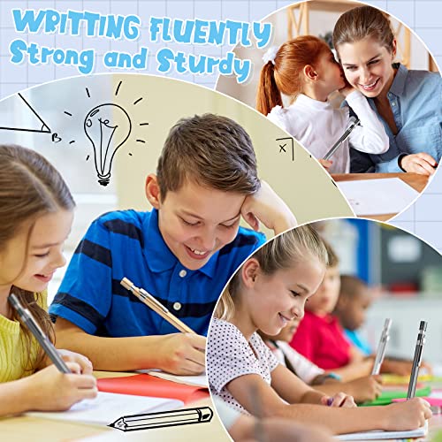 72 Pcs 0.5 Mm Metal Mechanical Pencil Bulk Mechanical Pencil Set Retractable Drafting Pencil For Adults Students Artist Office Writing Artist Drafting (Dark Gray, Silver, Gold, Spiral) #TOP6