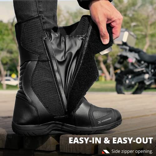 Kronox 3312-3310-12.5 Black Motorcycle Boots thumb #4
