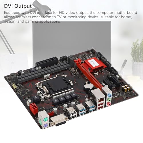ASHATA LGA 1150 Motherboard, B150M V3 M ATX Gaming Motherboard for Desktop PC for Core I7 I5 I3 Pentium Celeron 14nm CPU, PCI E 3.0, Supports Double DDR4 2133MHz Memory - Image 4