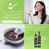Kräuterland Schwarzkümmelöl 2X500ml (1Liter), gefiltert, naturrein ohne Zusatzstoffe, hoher Thymochinon, kaltgepresst, vegan, mild, glasflasche, mühlenfrisch direkt aus unsrer hessischen Ölmühle