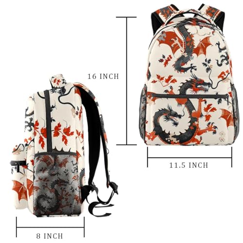 Sac à dos de voyage dragon Campus taille unique multicolore avec sangles confortables - 2