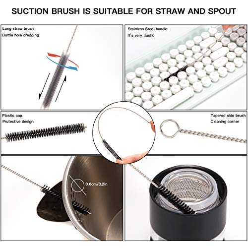 LEBEXY Reinigungsbürsten Flasche Flaschenbürste | Milchschlauchbürste | Nylon Schlauchbürste Set | Flaschen Reiniger für… – Bild 5