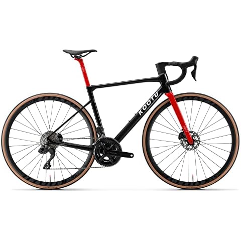 KOOTU Rennrad Carbon, Falcon3.0 700C Ultraleicht Scheibenbremse Rennräder mit Shimano Di2 7170 24 Gänge Voll Carbon Fahrrad Kohlerfaser Integrierter Lenker für Unisex… Cover