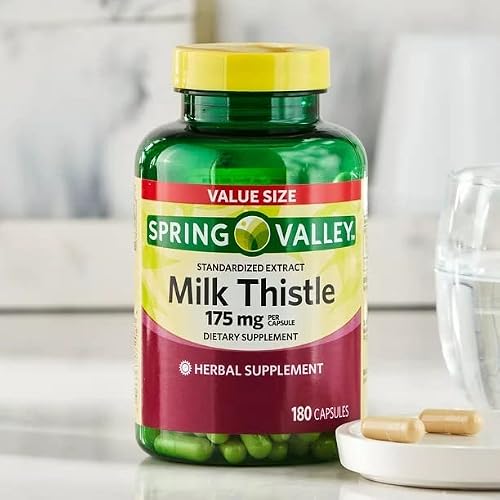 Convergence Spring Valley Standardized Extract Milk Thistle Supplement, 175 mg, 180 Count Value SizeNo Gluten, Yeast, Wheat, Milk or Milk derivatives, Lactose, Sugar, or Soy - Thumbnail 7