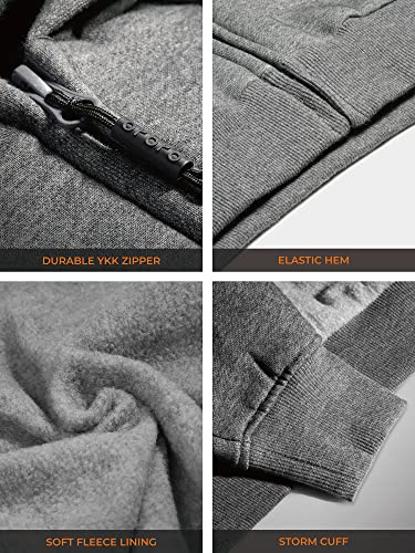 Ororo Cordless Light Gray Heated Hoodie Kit With 4400Mah Battery& Charger (Light Gray,Large) #TOP3