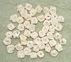 Ruwado 50 pcs Satin Ribbon Roses Mini Flowers Boutique Applique Sewing Embellishment Supplies for DIY Craft Project Scrapbooking Wedding Theme Parties Home Decoration (Cream) #1