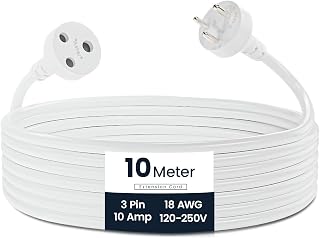 Aster Single Outlet Socket Extension Board - 10A Expandable Electric Extension with 10M Heavy Duty Long Wire Cord for Indo Price In India