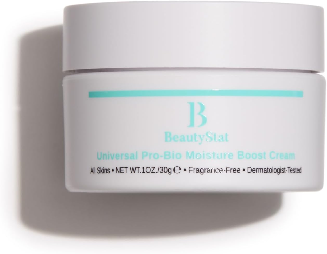 Cosmetics Universal Pro-Bio Moisture Boost Cream, Hyaluronic Acid Facial Skin Moisturizer, Natural Anti Aging, Anti Wrinkle, 1 oz.