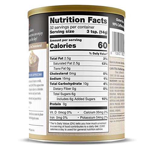 Caffe D'vita Amaretto Cappuccino 1 Lb. Can (16 Oz.) #TOP3