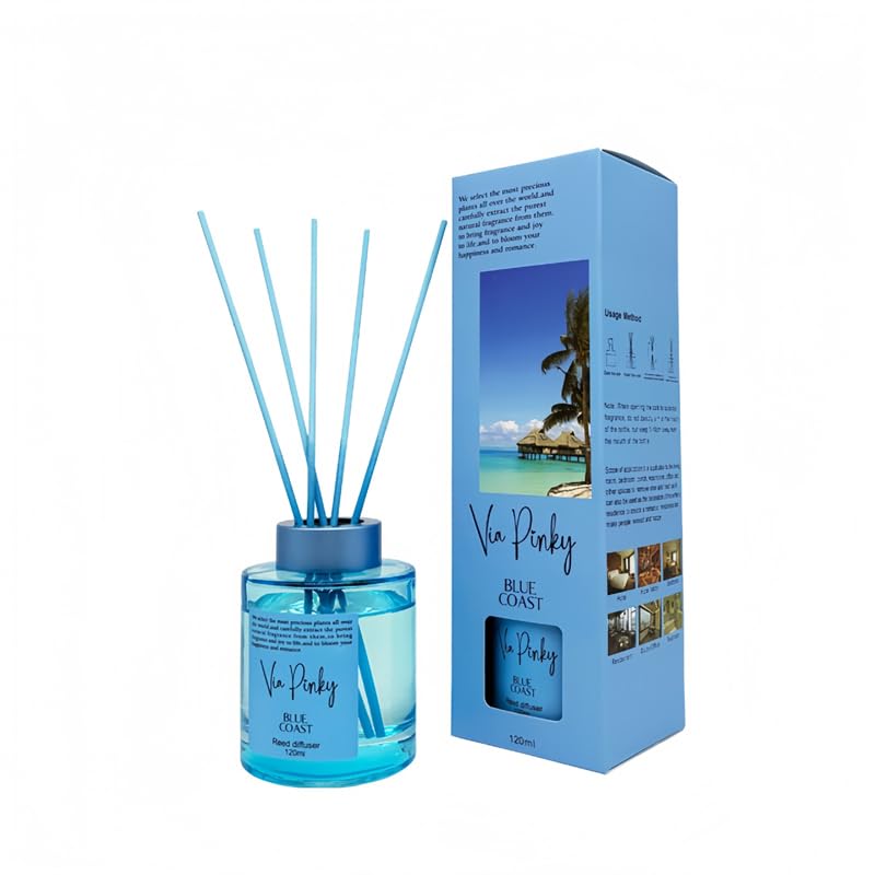 Ocean Reed Diffuser 120ml – Fresh Ocean Breeze Home Fragrance, Aromatherapy, Long-Lasting Fragrance, Room Decor Gift