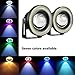2PCS Car Angel Eye Fog Light, Round COB LED Lamp High Power Bright with White Halo Angel Eye Rings Headlight, Universal Daytime Running Light DRL Car Driving Bulbs Projector (White)
