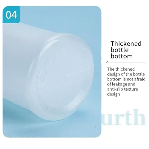 Miniatura 7 de FILFEEL Botella de champú, 8.5 fl oz Peluquería de gran capacidad de peluquería Recipiente recargable Spray Champú Pot