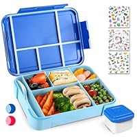 Porta Pranzo Bento Box Ermetico 1330ml Con 5 Scomparti - Lunch Box Per Scuola, Ufficio E Picnic - Foto 5