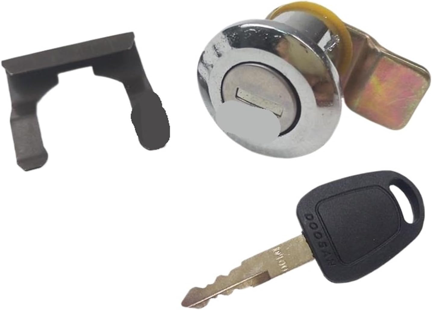for Excavator Side Door Lock Toolbox Lock Cylinder Key Excavator Accessories for 150 220 215 225 300-7(Dark Grey)