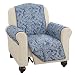 Paisley Reversible Furniture Protector Cover, Blue, Recliner