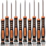 Torx Screwdriver Set of T2-T15, TECKMAN 10-Piece Magnetic Small Torx Security Screwdrivers with T2 T3 T4 T5 T6 T7 T8 T9 T10 T15 Star Screwdriver Tool Kit for Xbox,PS3,PS4,Knife,Computer & Other Device
